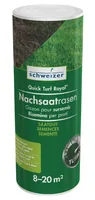 Eric Schweizer Nachsaat-Rasen Quick Turf Royal, 200 g - Max. ausreichend für: 20 m² - Volumen: 0.2 kg - Rasenart: Nachsaat-Rasen