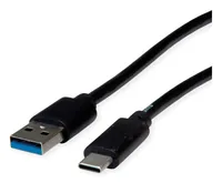 ROLINE RM USB 3.2 Gen 1 Kabel, A-C, ST/ST, schwarz, 0,5 m