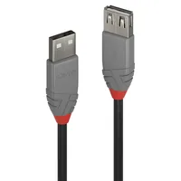 LINDY Anthra Line USB Cable -  USB 2.0 -  USB/A-USB/A M-F -  3m