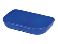 Herlitz Lunchbox 23 x 15.5 x 4 Blau  uni - Materialtyp: Kunststoff - Unterteilungsmöglichkeit: Ja - Material: Kunststoff - Set: Nein - Motiv: Ohne Motiv - Anwender: Erwachsene - Jugendliche - Kinder