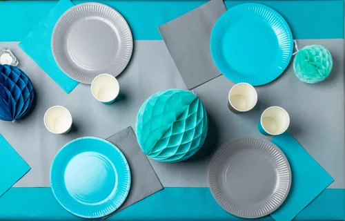 PRO nappe Einwegteller 23 cm, 20 Stück, Grau - Produkttyp: Einwegteller - Materialtyp: Papier - Material: Pappe - Detailfarbe: Grau - Verpackungseinheit: 20 Stück