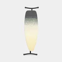 Brabantia Bügeltisch New Dawn - Bügelbrettbezug: Baumwolle (CO) - Ausstattung: Transportverriegelung - Kindersicherung - Höhenverstellbar: Ja - Breite: 45 cm - Detailfarbe: Gelb - Länge: 135 cm