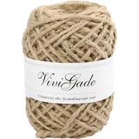 Creativ Company Kordel aus Hanf 1 mm/2 mm x 30 m, Beige - Länge: 30 m - Detailfarbe: Beige