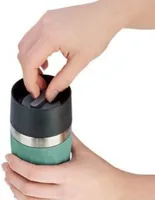 Emsa Thermobecher Compact 300 ml, Grün - Material: Edelstahl - Griffe: Nein - Fassungsvermögen: 300 ml - Detailfarbe: Grün