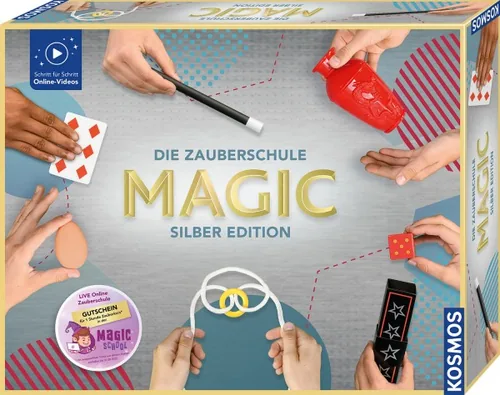 Kosmos Zauberkasten Die Zauberschule Magic – Silber Edition - Altersempfehlung ab: 8 Jahren - Sprache: Deutsch