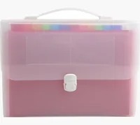EXACOMPTA Fächermappe Crystal A4 55698E transparent 24-teilig