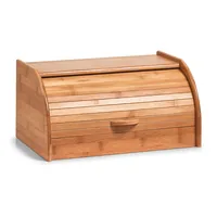 Zeller Present 25347 bread box Rectangular Natural Bamboo
