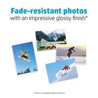 HP Advanced Glossy Photo Paper-25 sht/10 x 15 cm borderless Bianco Lucida