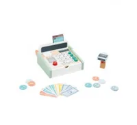 Spielba Holzspielwaren Spielgeld Kasse mit Scanner + Holzrechner - Kategorie: Kassen - Altersempfehlung ab: 3 Jahren - Material: Holz - Eigenschaften: Keine Eigenschaft - Zertifikate: Keine Zertifizierung