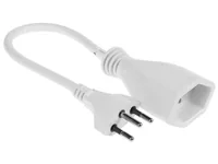 FURBER.power Verlängerungskabel T13-T12 0.2 m Weiss - Anzahl Leiter: 3 - Detailfarbe: Weiss - Kinderschutz: Ja - Steckereigenschaften: Angespritzt - Steckertyp Ausgang: T13 - Leiterquerschnitt: 1 mm²