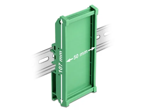 DELOCK Platinenhalterung 107 mm für Hutschiene 5 cm lang