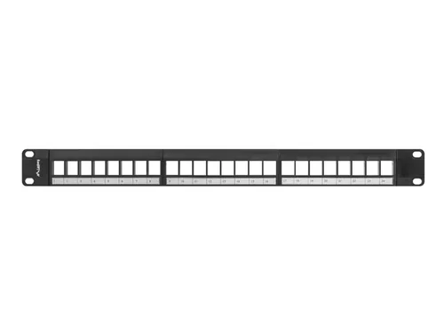 LANBERG 19 Patchpanel Blank 1U 24-Port für Keystone sw