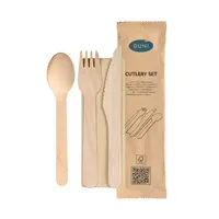 Duni Einweg-Besteckset Petit 4/1 250 Stück - Produkttyp: Einweg-Besteckset - Materialtyp: Holz - Material: Holz - Detailfarbe: Beige - Braun - Länge: 16.5 cm - 21.5 cm