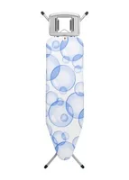 Brabantia Bügelbrettbezug Perfect Flow 124 cm x 38 cm - Bügelbrettbezug: Baumwolle (CO) - Zubehörtyp: Bügelbrettbezug - Detailfarbe: Weiss - Blau - Breite max.: 38 cm - Material: Baumwolle - Länge max.: 124 cm