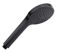diaqua® Handbrause EXCLUSIVE, Duschbrause Tabit PCR - Material: Kunststoff - Farbe Siebplatte: Schwarz matt - Wassersparend: Ja - Anschluss: 1/2 - Anzahl Strahlarten: 3 - Farbe: Schwarz