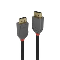 LINDY Anthra Line Video Cable -  DP 1.4 -  DP-DP M-M -  0.5m -  black