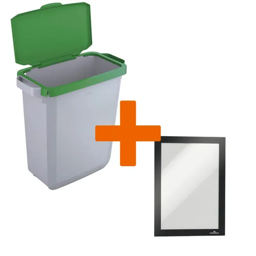 DURABLE Abfallbehälter DURABIN 60L Klappd. grünDURAFRAME A5