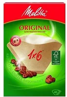 Melitta Filtertüte Original 1x6 40 Stück - Filtergrösse: 1x6 - Detailfarbe: Braun - Verpackungseinheit: 40 Stück