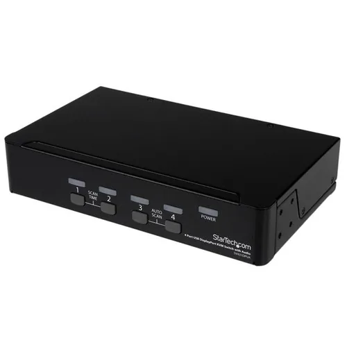 StarTech.com 4 Port DisplayPort USB KVM Switch mit Audio