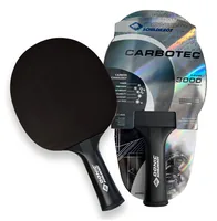 DONIC Schildkröt Tischtennisschläger CarboTec 3000 - Schwammstärke: 2.1 mm - Griff: Flared (Konkav) - Belag: Revolution