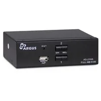 Inter-Tech KVM Switch AS-21HA HDMI, 2 Port, Metall