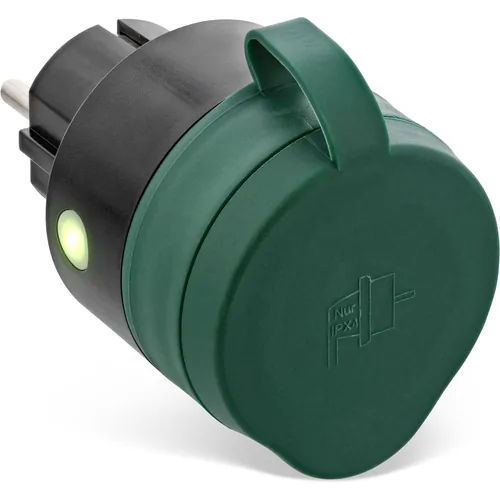 InLine 40155O Prise intelligente 3680 W Noir, Vert