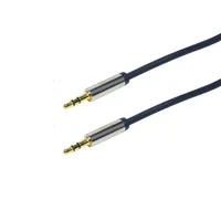 Logilink Audio-Kabel,3,5 mm 3-PinM zu 3,5 mm 3-PinM,bl 0,5