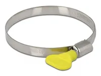 DeLOCK Butterfly Hose Clamp 60 - 80 mm 10 pieces yellow