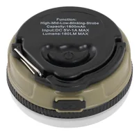 Robens Campinglampe Dunkery Beacon - Betriebsart: Akkubetrieb - Lichtstärke: 180 lm - Farbe: Grau - Khaki - Schwarz - Weiss