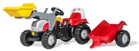 Rolly Toys Tretfahrzeug Kid Steyr 6165 CVT - Fahrzeugtyp: Landmaschine - Altersempfehlung ab: 30 Monaten - Ausstattung: Anhänger - Detailfarbe: Gelb - Rot - Schwarz - Material: Kunststoff