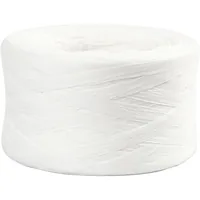 Creativ Company Geschenkband Raffiabast 8 mm x 100 m, Weiss - Breite: 8 mm - Länge: 100 m - Verpackungseinheit: 1 Stück - Detailfarbe: Weiss - Band-Art: Geschenkband