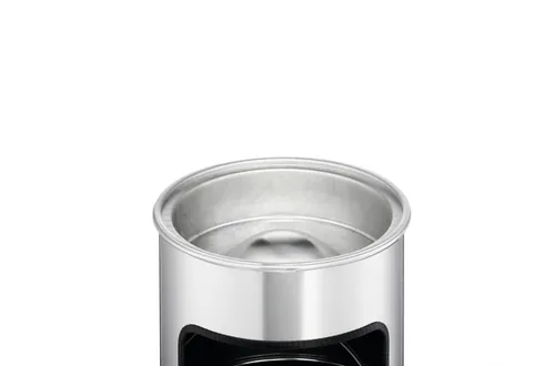 DURABLE Papierkorb Safe mit Ascher rund silber
