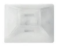 Max Hauri Befestigungssockel Weiss 25 mm x 25 mm - Breite: 25 mm - Länge: 25 mm - Ausstattung Kabelmanagement: Selbstklebend - Produkttyp: Befestigungsglied - Verpackungseinheit: 10 Stück - Material: Kunststoff