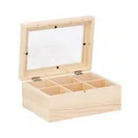 GLOREX 61685035 tea box Wood