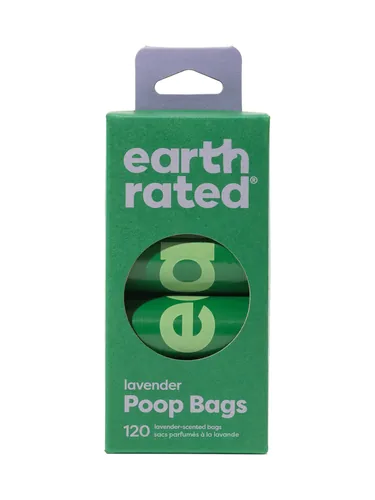 Earth Rated Hundekotbeutel 8 Nachfüllrollen, 120 Stück, Lavendel - Zubehörtyp: Beutel - Tierart: Hund