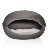 CanadianCat Kuschelhöhle Katzennest, Uni-Anthrazit - Breite: 52 cm - Länge: 45 cm - Detailfarbe: Anthrazit - Tierart: Katze - Produkttyp: Höhle