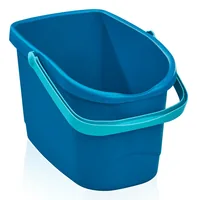 Leifheit Putzeimer Power Clean M 10 Liter - Ausstattung Putzeimer: Eimer - Tragegriff - Volumen: 10 l - Detailfarbe: Türkis - Material: Kunststoff
