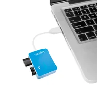 LogiLink UA0136 hub di interfaccia USB 2.0 Type-A 480 Mbit/s Blu