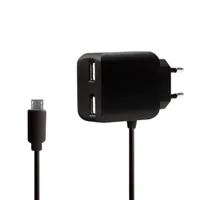 LogiLink USB SteckdosenadapterMicro-USB-Kabel 2 x USB Port