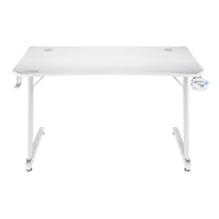 Trust Gaming Tisch GXT 709W Luminus RGB Weiss - Beleuchtung: Ja - Höhenverstellbar: Nein - Detailfarbe: Weiss - Material: Holz