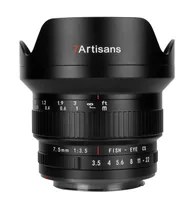 7Artisans A114B-EF 7.5mm F3.5 MILC/SLR Ultra-wide lens Black