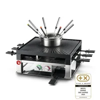 Solis 3 in 1 Combi Grill raclette grill 8 person(s) 1200 W Stainless steel, Black