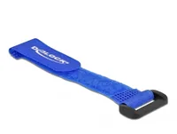 DeLOCK Hook-and-loop cable tie with loop L 150 x W 20 mm blue 5 pieces