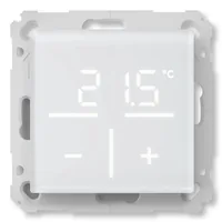 eQ-3 AG HomeMatic Glas-Wandthermostat mit CO2-Sensor, Digitales Thermostat, RF, Weiß, IP20, 130 m, Berührung