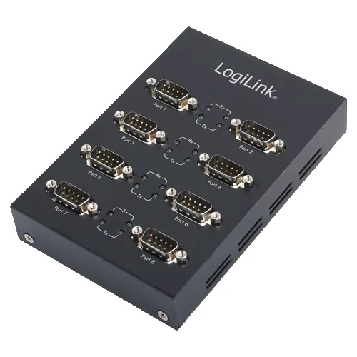 Logilink Adapter USB 2.0 -> 8x Seriell schwarz