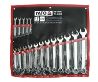 YATO SATIN COMBINATION SPANNERS 17 pcs. 8-32mm CASE 0363