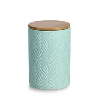 Zeller Present Vorratsdose Leaf 0.72 l, Mint - Produkttyp: Vorratsdose - Materialtyp: Keramik - Material: Keramik - Detailfarbe: Mint - Mikrowellenfest: Nein - Spülmaschinenfest: Nein