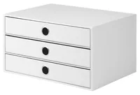 Rössler Schubladenbox S.O.H.O. A4 Weiss - Detailfarbe: Weiss - Material: Karton - Anzahl Schubladen: 3