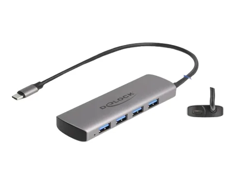 DeLOCK 64293 interface hub USB 3.2 Gen 1 (3.1 Gen 1) Type-C 10000 Mbit/s Grey