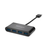 Kensington USB-Hub USB 3.0 4 Port - Stromversorgung: USB - Anzahl Ports: 4 - Detailfarbe: Schwarz - USB Standard: 3.0/3.1/3.2 Gen 1 (5 Gbps) - USB Anschluss 2 (Endgerät): USB-A - USB Anschluss 1 (Quelle): USB-A